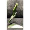 Image 2 : DARK GREEN JADE CARVED EAGLE ON STAND APPROX 10.5" X 5" X 5" (JADE STAND 8" X 2")