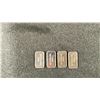 Image 2 : 4 X 1GRAM 9999 FINE SILVER ROSE BARS  *TAX EXEMPT*