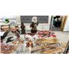 Image 2 : SHELF LOT OF ASSORTED ITEMS, INCLUDING: AFRICAN CARVING, & STATUES, DREAM CATCHERS, & MORE