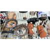 Image 8 : SHELF LOT OF ASSORTED ITEMS, INCLUDING: AFRICAN CARVING, & STATUES, DREAM CATCHERS, & MORE