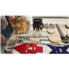 Image 2 : SHELF LOT OF ASSORTED ITEMS, INCLUDING: FLUTES, HAND DRUMS, AFRICAN CARVINGS & MORE