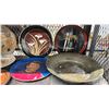Image 2 : SHELF LOT OF ASSORTED PAINTED DISPLAY PLATES