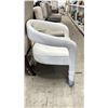 Image 2 : WHITE DESIGNER ROUND BACK CHAIR