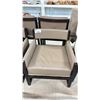 Image 2 : 2 WOODEN FRAMED ARM CHAIRS