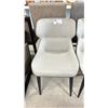 Image 2 : 2 UPHOLSTERY METAL LEG CHAIRS