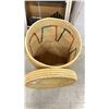 Image 2 : WOVEN AFRICAN BASKET WITH LID APPROX. 16" X 17"