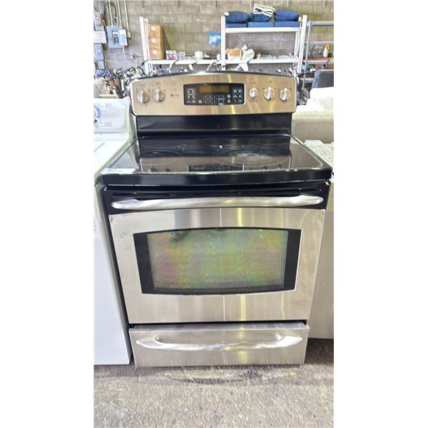 GE PROFILE GLASS-TOP STOVE WITH CONVECTION OVEN