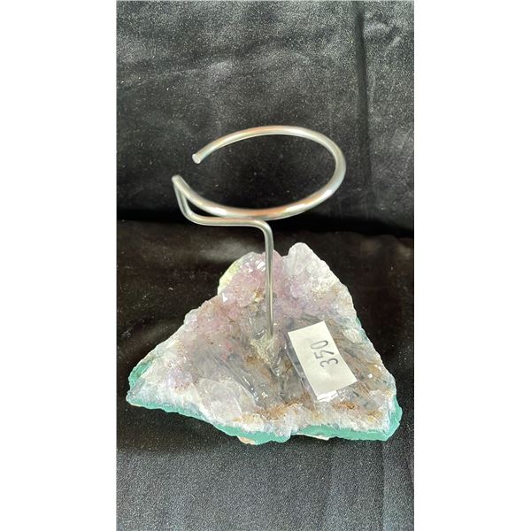 AMETHYST BASE CANDLE HOLDER