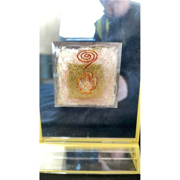 ROSE QUARTZ ORGONITE PYRAMID LISTED RETAIL $300
