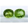 Image 2 : 13.76 CT CERTIFIED PERIDOT GEMSTONE PAIR ($9,630 APPRAISAL)