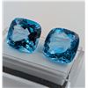Image 2 : 62.85 CT CERTIFIED ROYAL BLUE TOPAZ GEMSTONE PAIR ($15,555 APPRAISAL)