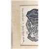 Image 2 : WOOD CUT SIGNED PRINT - JAMES AGRIL SMITH 10.5" X 13.5"