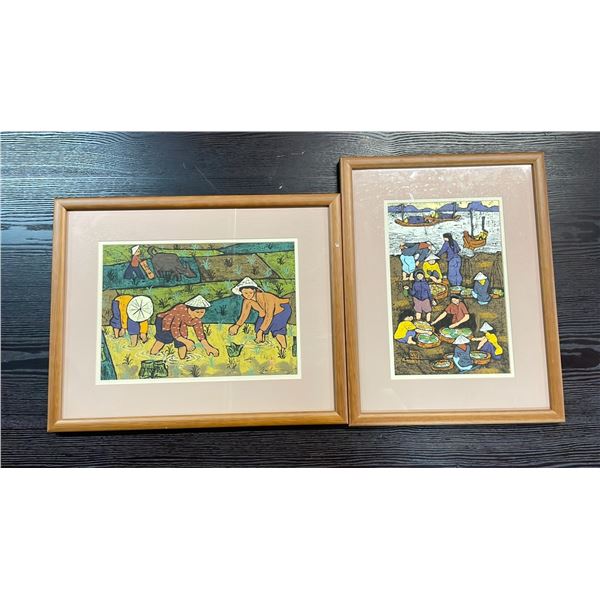 2 FRAMED PRINTS