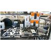Image 3 : SHELF OF ASSORTED PS4 CONTROLLERS, EAR BUDS, SPEAKERS, CAMERAS & MORE (UNKNOWN WORKING CONDITION,
