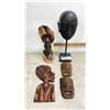 Image 1 : ASSORTED WOODEN AFRICAN MASKS & CARVINGS