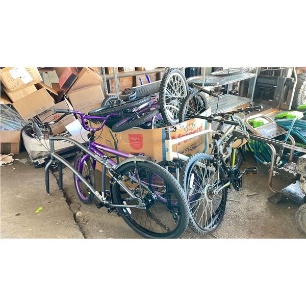PALLET OF ASSORTED BIKE PARTS