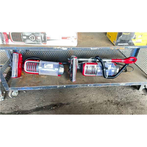 2 VACUUMS, UNKNOWN WORKING CONDITIONS MAY BE MISSING PIECES