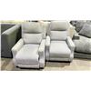 Image 2 : 2 GRAY FABRIC RECLINERS