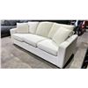 Image 1 : WHITE SOFA APPROX. 84" X 36"