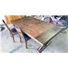 Image 4 : DINING ROOM TABLE WITH 3 CHARS APPROX 73" X 41.5"