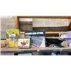 Image 2 : SHELF OF ASSORTED KITCHEN ITEMS, INCLUDING; SERVING PLATES, PITCHERS, & MORE