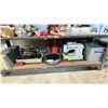 Image 1 : SHELF OF ASSORTED SEWING MACHINES, AND MORE