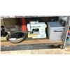 Image 3 : SHELF OF ASSORTED SEWING MACHINES, AND MORE