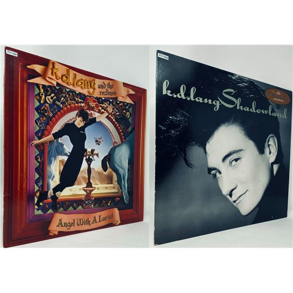 2x LP Lot – k.d. lang: *Angel with a Lariat* (1987) & *Shadowland* (1988) – Vinyl 