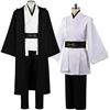 Image 1 : NEW HALOWEEN JEDI ADULT COSTUME BLACK WHITE