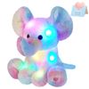 Image 1 : NEW GLOW GUARDS 12" LIGHT UP RAINBOW ELEPHANT