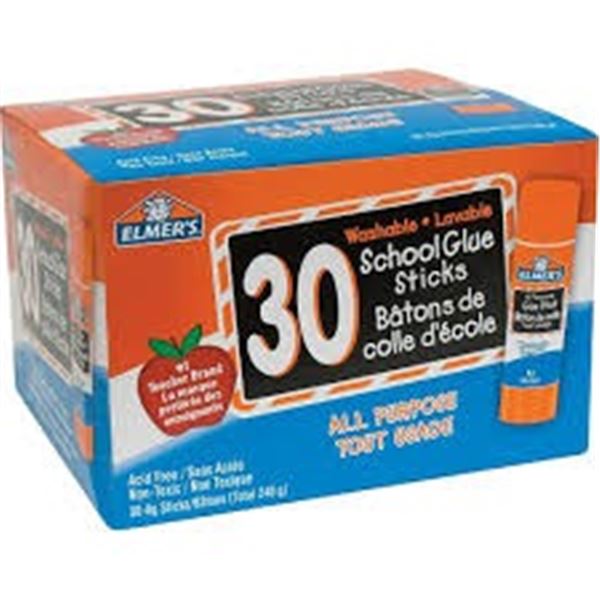 NEW REPACKED 30 X 8G ELMERS GLUE STICKS