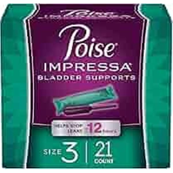 NEW 21 COUNT POISE SIZE 3 TAMPONS