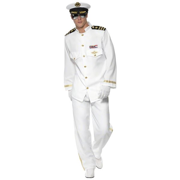 NEW CAPTAIN CRUISE ADULT COSTUME 42 INCH