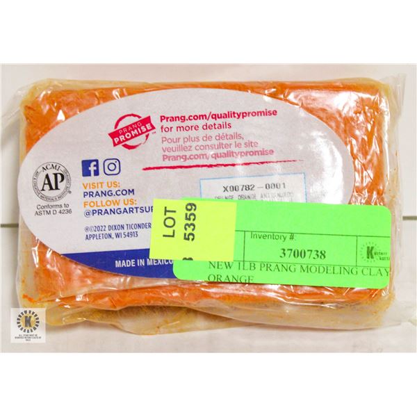 NEW 1LB PRANG MODELING CLAY ORANGE