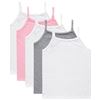 Image 1 : NEW 5 HANES GIRLS TAGLESS CAMIS