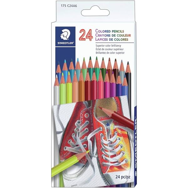NEW 24 STAEDTLER COLORED PENCILS
