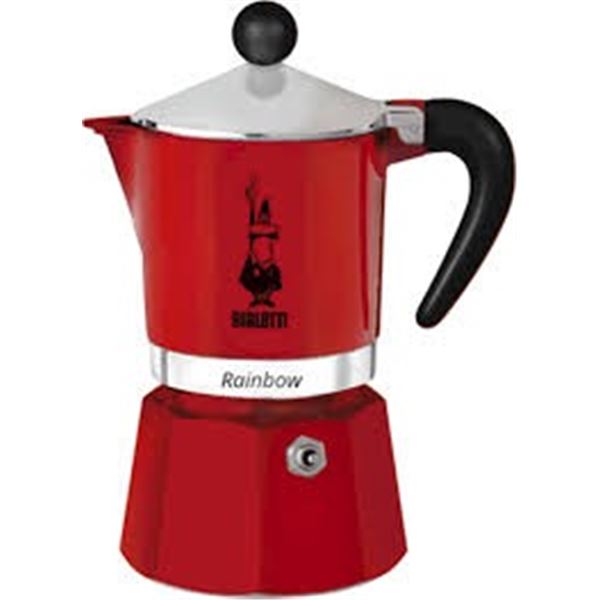 NEW 3 CUP BIALETTI RAINBOW ESPRESSO MAKER