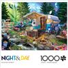 Image 1 : NEW 1000 PUZZLE NIGHT & DAY MOUNTAIN RETREAT