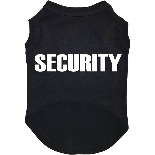 NEW SMALL DOG BLACK SECUIRTY SHIRT