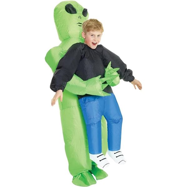 NEW BLOW UP ALIEN KIDNAP COSTUME CHILD DELUXE