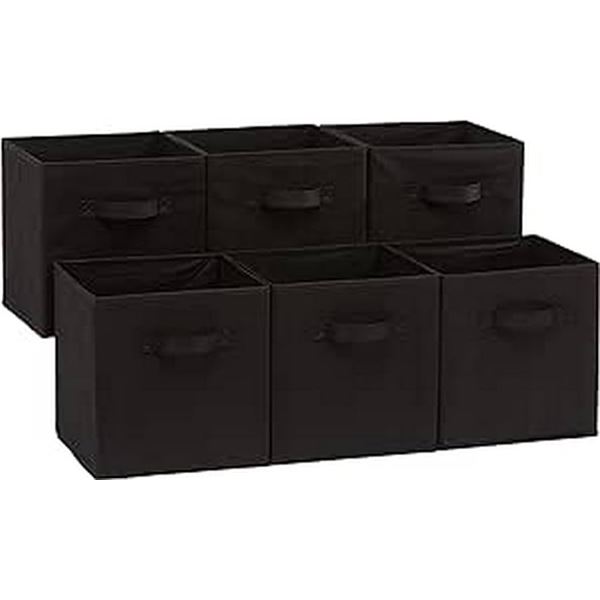 NEW AMAZON BASICS 6 PACK FOLDABLE STORAGE CUBES