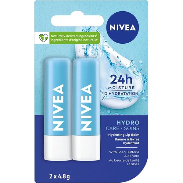 NEW 2 X 4.8G NIVEA LIP BALM