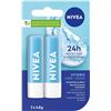Image 1 : NEW 2 X 4.8G NIVEA LIP BALM