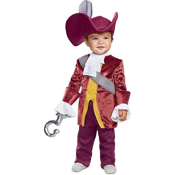NEW DISNEY BABY CAPTAIN HOOK INFANT COSTUME