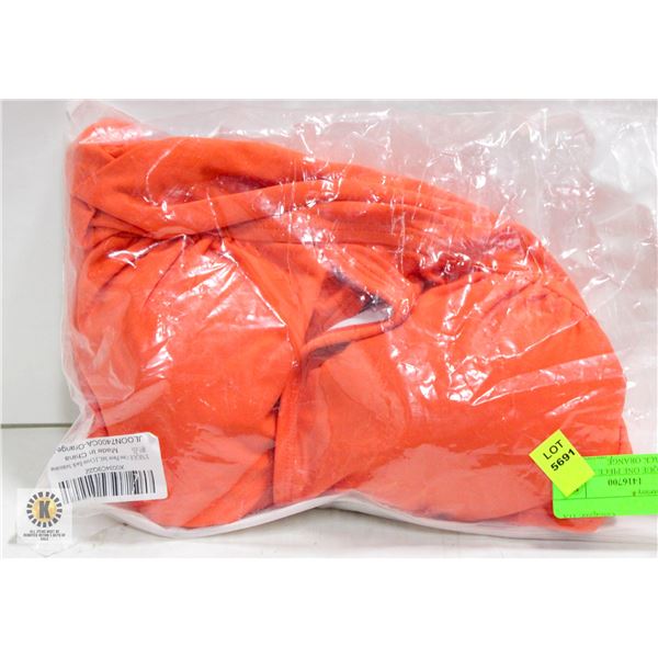 NEW YNIQUE ONE PIECE SWIM SUIT CROSS BACK ORANGE
