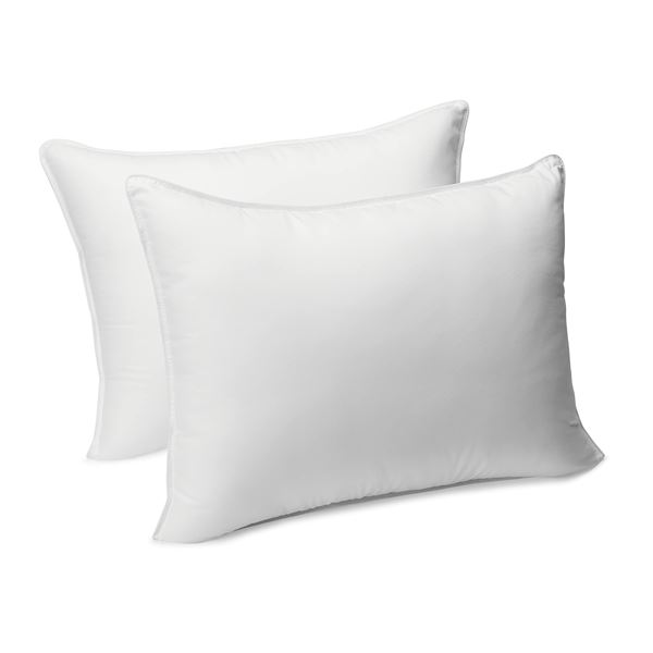 NEW 2 PACK AMAZON BASICS ALTERNATIVE PILLOWS WHITE