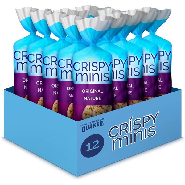 CASE WITH 12 X 127G BAGS OF PLAIN CRISPY MINIS