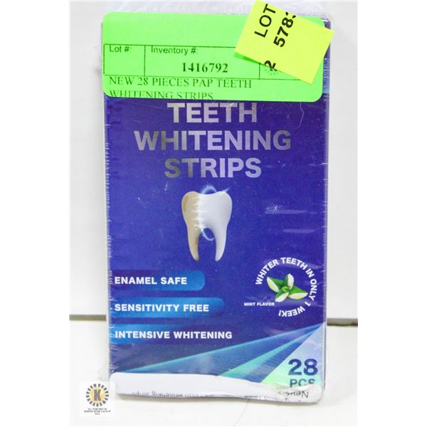 NEW 28 PIECES PAP TEETH WHITENING STRIPS