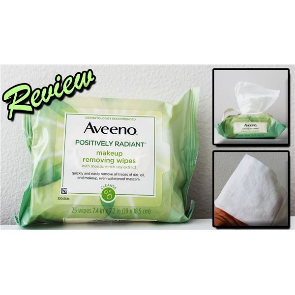 ENW 25 WIPES AVEENO MAKE-UP REMOVING WIPES