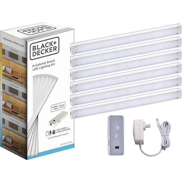 NEW BLACK + DECKER CABINET SMART LIGHTNING KIT